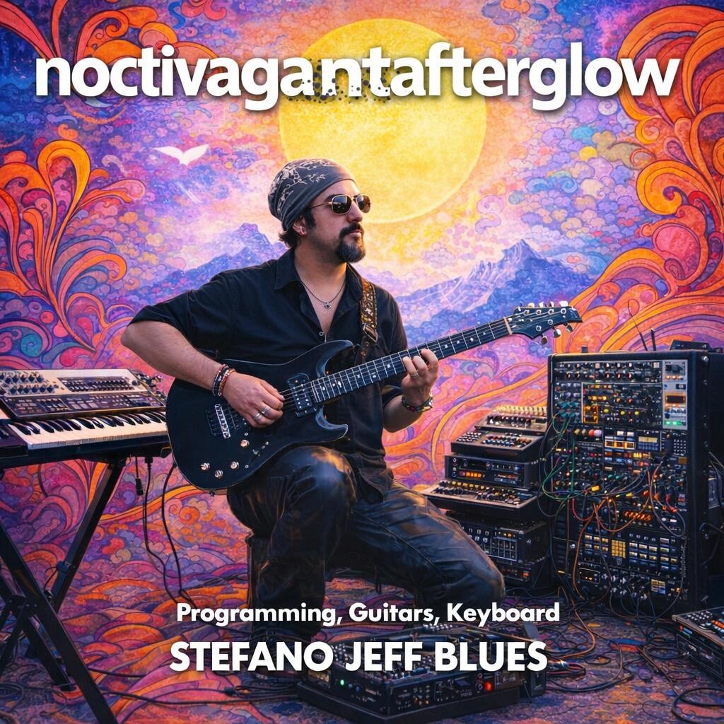 Copertina dell'album Noctivagantafterglow di Stefano Jeff Blues